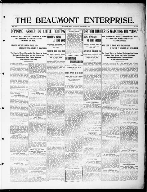 The Beaumont Enterprise (Beaumont, Tex.), Vol. 8, No. 147, Ed. 1