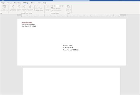 Create And Customize Envelopes In Microsoft Word