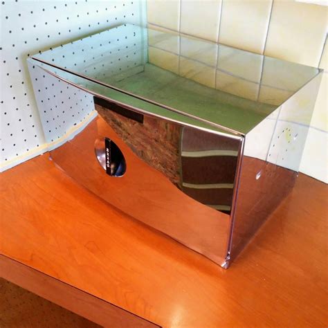 This special bread box is designed to. Metal Bread Box | Vintage Kromex Aluminum Breadbox Retro ...