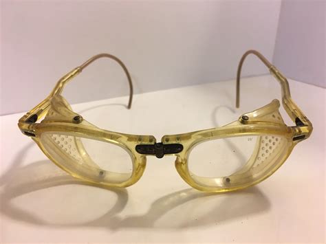 Vintage Willson Work Safety Glasses Folding Bridge Al Gem