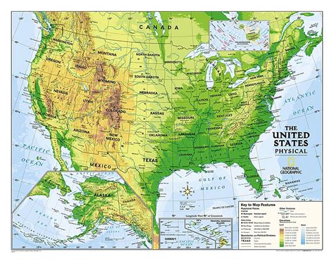 Physical Map Of The United States For Kids Map Of The United States