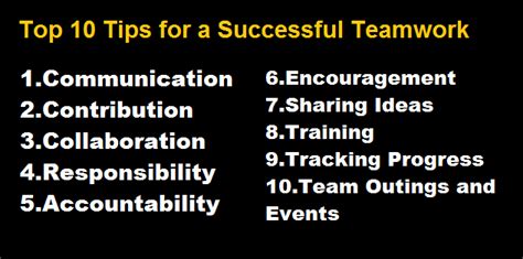 Top 10 Tips For A Successful Teamwork Top Zenith