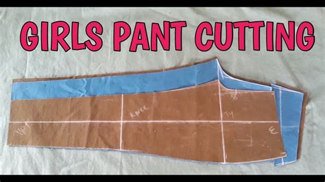 Girls Pant Cutting Easy Pant Cutting Youtube