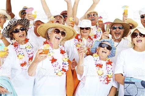 Elderly People Having Fun Together Stock Photo Download