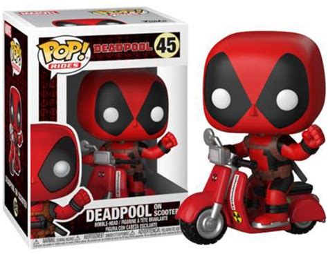 Funko Marvel Deadpool Pop Rides Deadpool Vinyl Figure 48 On Scooter