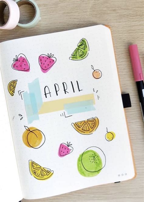 62 Best April Bujo Cover Spreads To Steal Now Atinydreamer