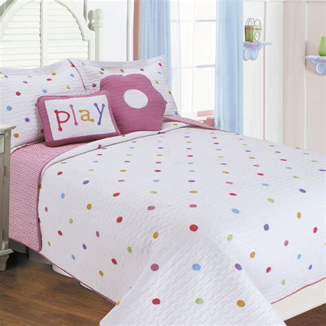 Textiles Plus Inc Polka Dots Quilt Set And Reviews Wayfair