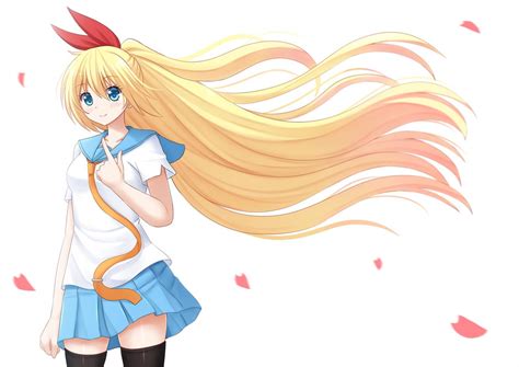 Fond d écran illustration blond cheveux longs Anime Filles anime