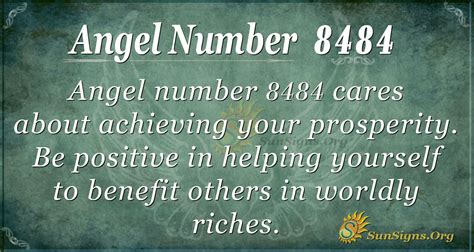 Angel Number 8484 Meaning Achieving Prosperity Sunsignsorg