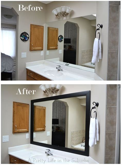 √ Unique Diy Bathroom Mirror Frame Ideas Simple Bathroom Laundry In