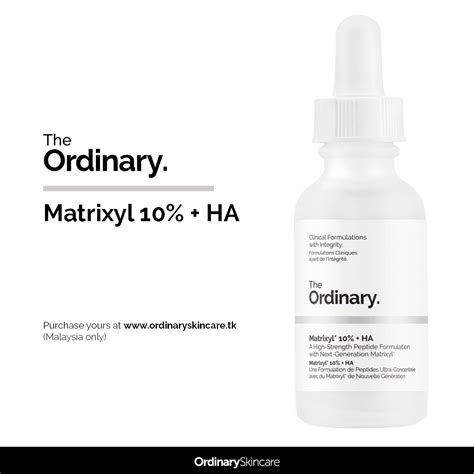 I have combination skin where my t zone is oily and the rest of #theordinaryreview #shouldibuytheordinary #theordinarytiktok #theordinarybest intro ( 0:00 ) explanation of the ordinary products that i got ( 0. The Ordinary Matrixyl 10% + HA | The Ordinary Malaysia