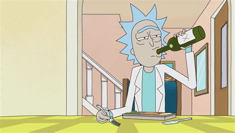 Image S1e9 Rick Drinking Alonepng Rick And Morty Wiki Fandom