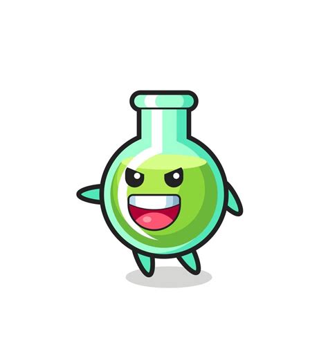 Lab Beakers Cartoon With Very Excited Pose 3424784 Vector Art At Vecteezy