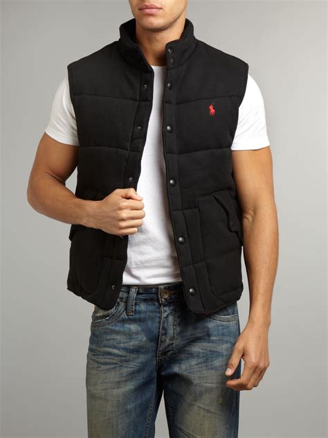 There are 8 ralph lauren gilet for sale on etsy, and they cost $59.80 on average. Polo ralph lauren Jersey Gilet in Black for Men | Lyst