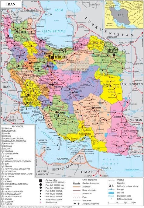 Bản đồ Nước Iran Iran Map Khổ Lớn Năm 2023