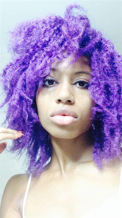 Purple Purple Natural Hair Natural Hair Diy Lavender Hair Natural