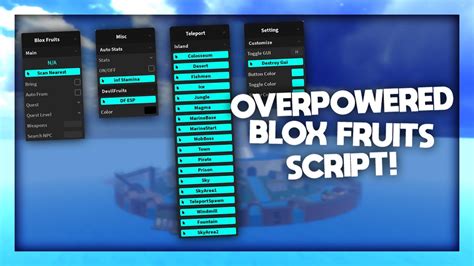 New Overpowered Blox Fruits Hacks Scripts Youtube