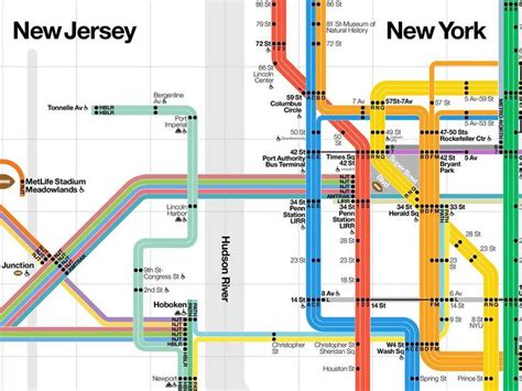 Nyc Subway Map Subway Map Transit Map