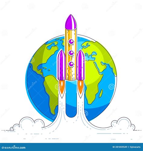 Rocket Start from Earth To Space To Discover Undiscovered Galaxies