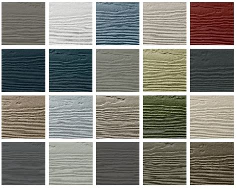 Hardie Siding Color Chart