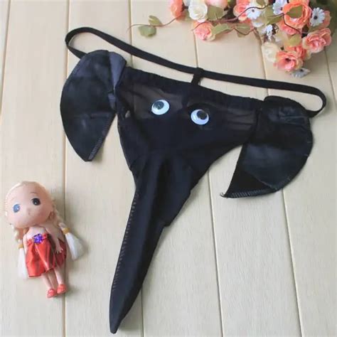 New Low Waist Sexy Mens Elephant Underwear G Strings Underpants Sexy