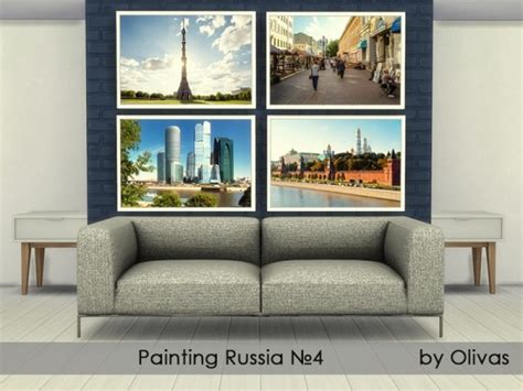 The Sims Resource Painting Set Sights Russia By Olivas Sims 4 Downloads