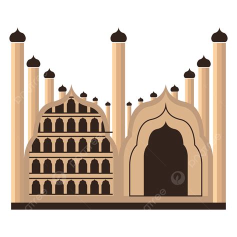 Mosques Clipart Transparent Png Hd Mosque Flat Style Vector Design