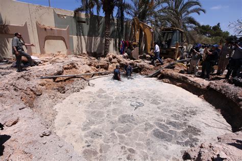 Libya Offers Controlled Tour Of Nato Bombing Sites In Tripoli The New