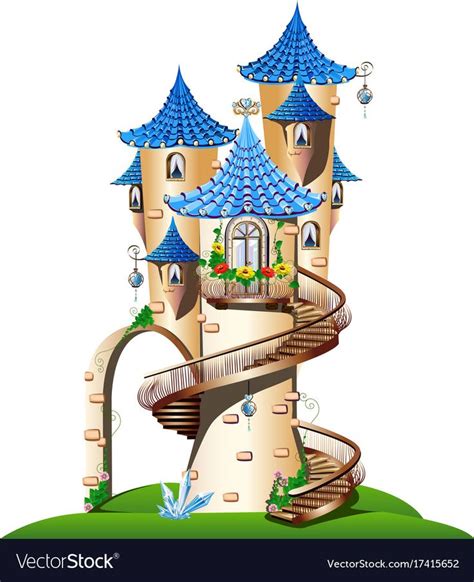 Fairytale Castle Vector Image On Vectorstock Castle Vector Fairy
