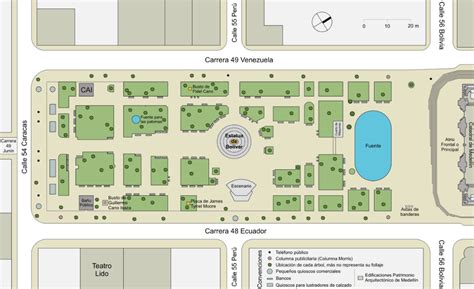 Archivoplano Del Parque De Bolivar Medellinsvg Wikipedia La