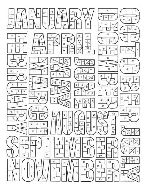 Pin by Tisha Welter on Exercise | Coloring calendar ...