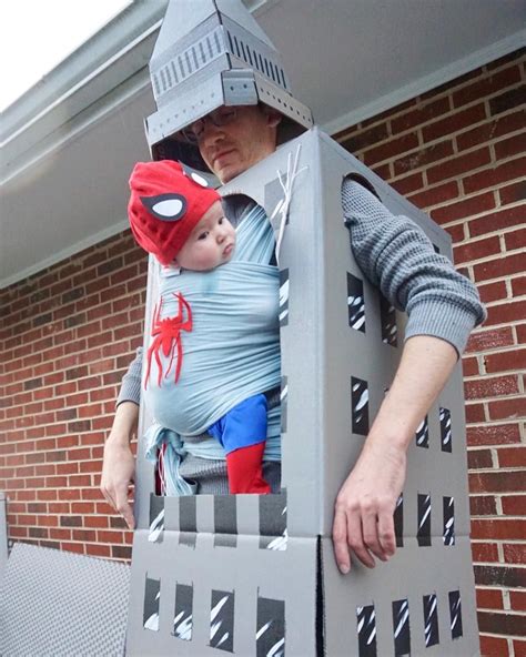 Baby Spider Man Climbing Skyscraper Father Son Costumes Solly Baby