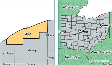 Lake County Ohio Map Of Lake County Oh Where Is Lake County