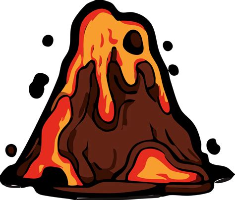 Volcano Png Graphic Clipart Design 24295559 Png