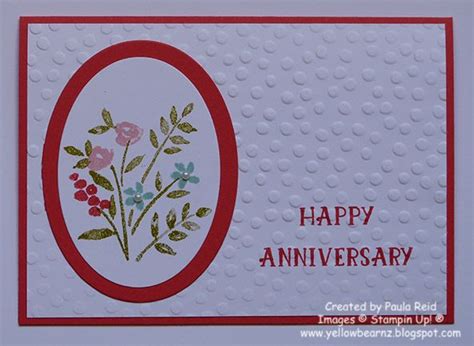 Yellowbear Stampin Number Of Years Wedding Anniversaries Anniversary