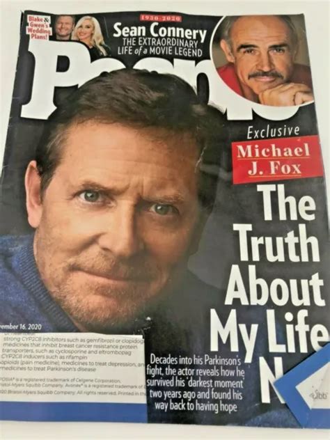 People Magazine Michael J Fox Sean Connery Blake Sheldon Gwen S Nov 16