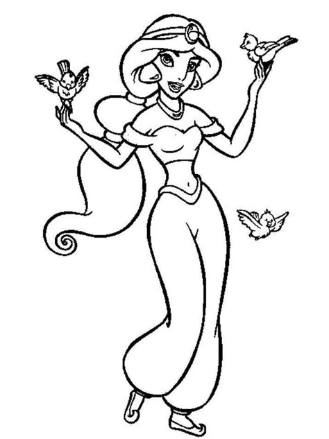 34 coloring pages of ariel the little mermaid. Free Printable Jasmine Coloring Pages For Kids - Best ...