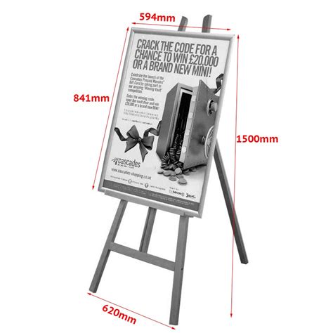 This is traditionally the standard movie poster size in the us. Display Easel with Poster Frame