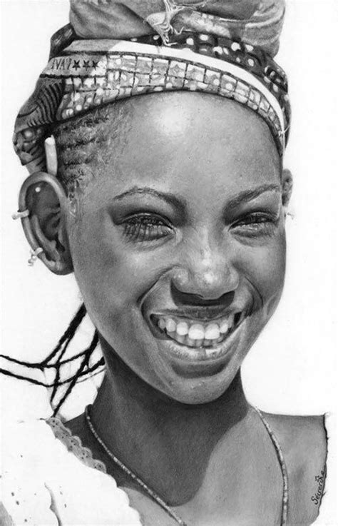 Mali By S Verine Piret Pencil Drawings Realistic Drawings Portrait