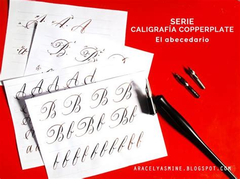 Serie Caligraf A Copperplate Para Aprender A Escribir El Abecedario