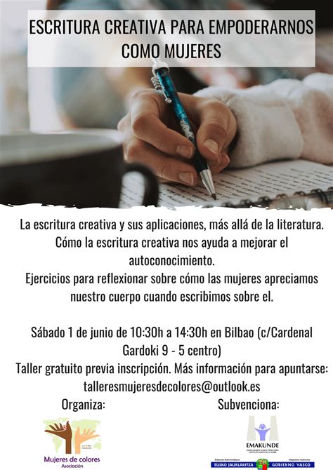 Escritura Creativa Para Empoderarnos Como Mujeres Miriam Herbon