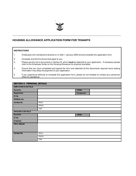 If you have a family status. House Rent Allowance Application Form Free Download