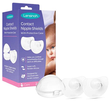 Lansinoh Contact Nipple Shields With Carrying Case 24mm No Box
