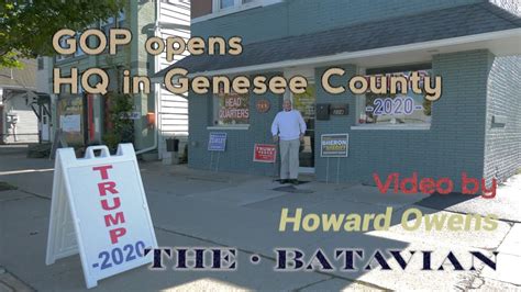 Gop Headquarters Opened In Genesee County Youtube