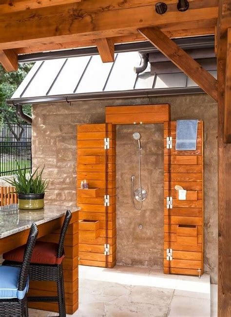 30 Cozy Outdoor Shower Ideas For Your Backyard Trendhmdcr Outdoor Shower Outdoor Living