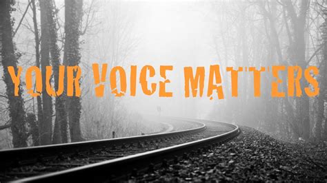 Voice synonyms, voice pronunciation, voice translation, english dictionary voice , also known as diathesis , is a grammatical feature that describes the relationship between the verb. Your Voice Matters - YouTube