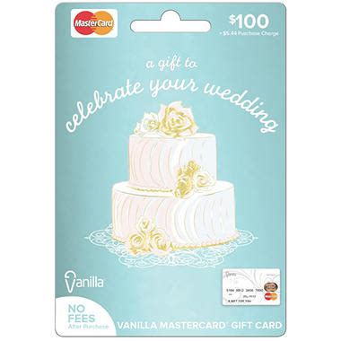 Cards may be used in the u.s. Vanilla MasterCard Wedding Gift Card - $100 - Sam's Club
