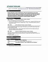 High School Student Resume Objective Examples Photos