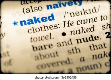 Closeup Word English Dictionary Naked Definition Stock Photo 368502458