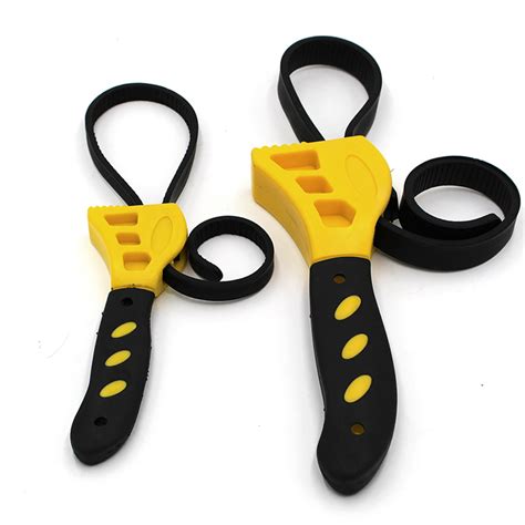 2pcs Adjustable Rubber Strap Wrench Set 500mm600mm Universal For Car